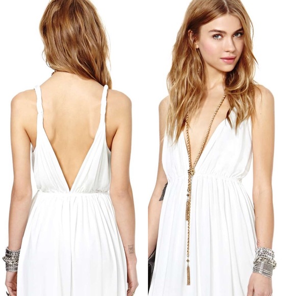 Beautiful Nasty Gal white goddess long dress - Picture 3 of 3